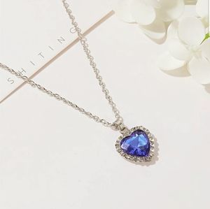New Titanic blue love heart forever necklace!!!